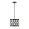 Z-Lite Dealey 3 Light Chandelier, Matte Black + Clear Crystal 6010-12MB - alternate 1